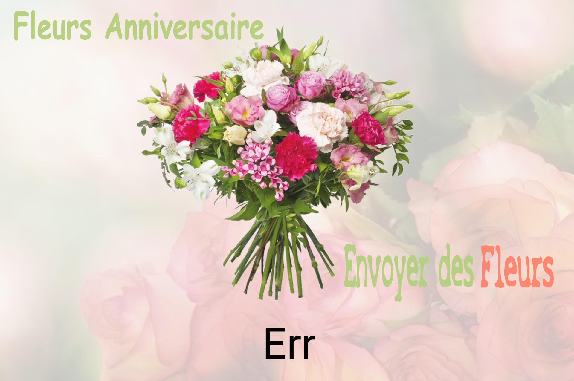 Bouquet de fleurs d’anniversaire livré à Err